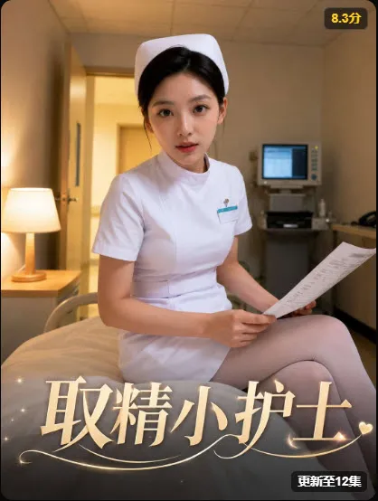 短剧《小护士》封面，都市治愈题材